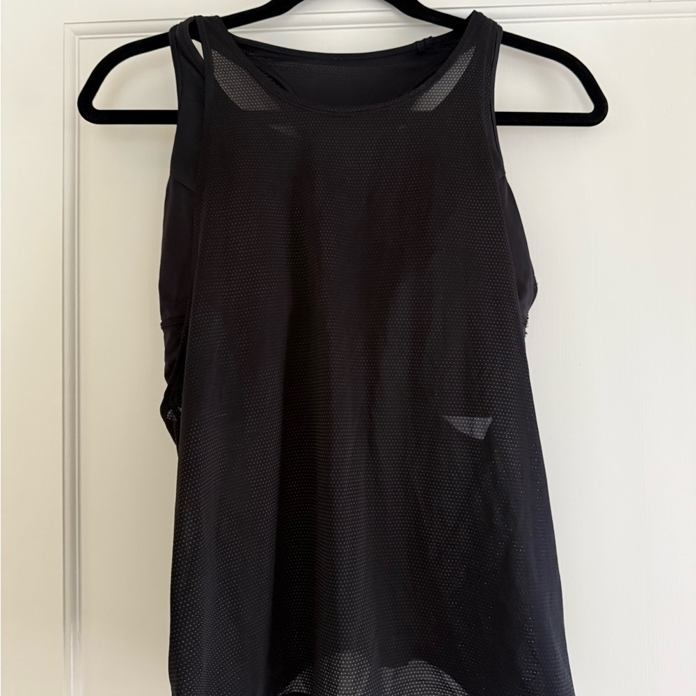 lululemon athletica Black Mesh Tank Top